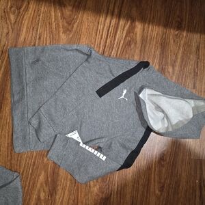 Puma Charcoal Hoodie with Black Accent